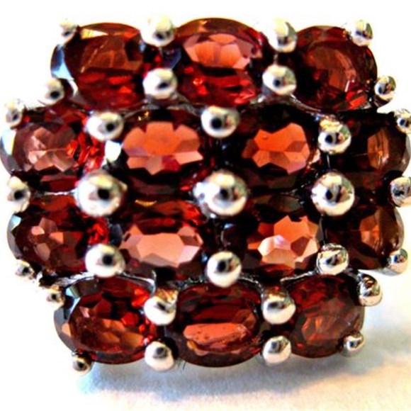 Mozambique Garnet 925 Sterling Silver Ring 6